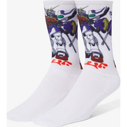 Huf Shenlong Gundam Ανδρικές Κάλτσες Ψηλές με Σχέδια Λευκές SK00841