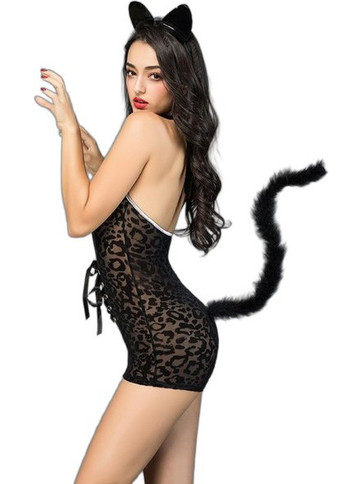 Kinksters Sexy Στολή Γατούλα Μαύρη 3479222019546]