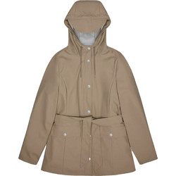 Rains Γυναικείο Μπουφάν Softshell Μακρύ Αδιάβροχο Μπεζ 12100-133