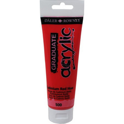 Daler-Rowney Graduate 500 Cadmium Red Hue Ακρυλικό Χρώμα Ζωγραφικής 120ml