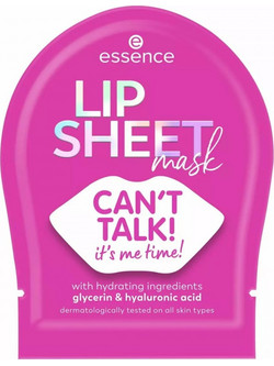 Essence 01 Can't Talk! It's Me Time Sheet Μάσκα Χειλιών για Ενυδάτωση & Καταπράυνση 1τμχ