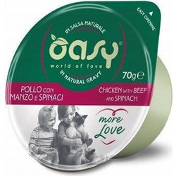 Oasy More Love Adult with Chicken, Beef & Spinach 70gr