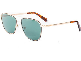 Guess GU00147 33N Ανδρικά Γυαλιά Ηλίου Aviator Μεταλλικά Χρυσά με Μπλε Φακό