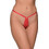 Milena By Paris Γυναικείο Sexy String με Δαντέλα Κόκκινο 6881