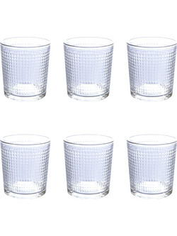 Galileo Σετ Ποτήρια Νερού Γυάλινα Light Pixel 270ml 6τμχ 8056159106232