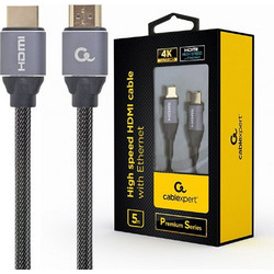 Cablexpert Καλώδιο HDMI 2.0 Braided HDMI Male to HDMI Male 5m Black