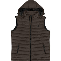 Double Αμάνικο Ανδρικό Μπουφάν Puffer Καφέ SMJK-2046