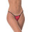 Milena By Paris Γυναικείο Sexy String με Δαντέλα Κόκκινο 6840