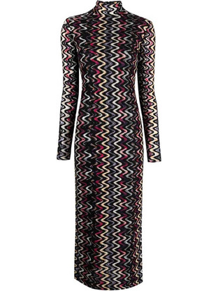 Missoni Midi Βραδινό Φόρεμα Πλεκτό Πολύχρωμο DS23WG30-BR00P3