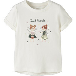Name It Fairy Girls Παιδικό T-Shirt Κοντομάνικο Μπεζ 13228145