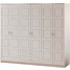 Hanah Home Εξάφυλλη Ντουλάπα Ρούχων Λευκή 210x52x180cm 167RAB1175