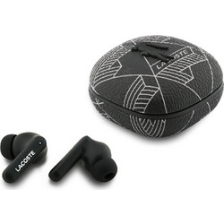 Lacoste Iconic Petit Pique Ακουστικά Bluetooth In Ear Monogram Black