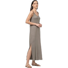 Bodymove Midi Καλοκαιρινό Καθημερινό Φόρεμα Καφέ 1445
