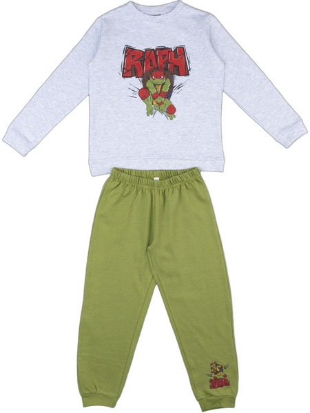 Prenatal Ninja Turtles Παιδική Πιτζάμα Συνθετική Χειμωνιάτικη Λευκή Lime 1524962