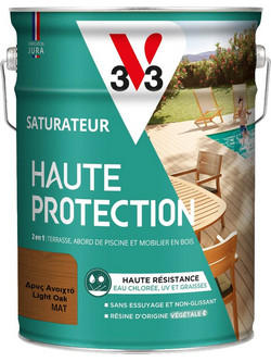 V33 High Protection Decking Λάδι Ξύλου Έτοιμο προς Χρήση Ματ Δρυς 5lt