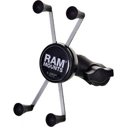 Ram X-Grip Large Βάση Κινητού Μηχανής με Ρυθμιζόμενο Βραχίονα για Τιμόνι