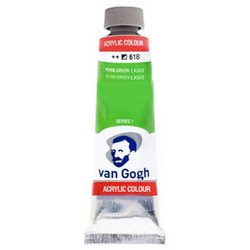 Royal Talens Van Gogh 618 Permanent Green Light Ακρυλικά Χρώματα Ζωγραφικής 40ml 3τμχ