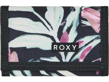 Roxy Beach Μικρό Υφασμάτινο Γυναικείο Πορτοφόλι με Velcro Μαύρο ERJAA04401-KVJ9