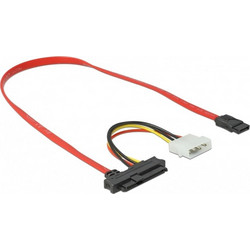 DeLOCK 82219 Καλώδιο Τροφοδοσίας SAS to 7-Pin SATA III 0.5m Red
