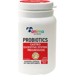 Amhes Anima Vitamins Probiotics Συμπλήρωμα Διατροφής Σκύλου & Γάτας για Γαστρεντερικές Διαταραχές 90 Κάψουλες