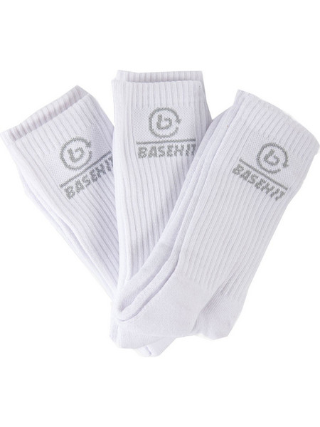 Basehit Ανδρικές Κάλτσες Ψηλές Λευκές 3Pack 202.BU08.04
