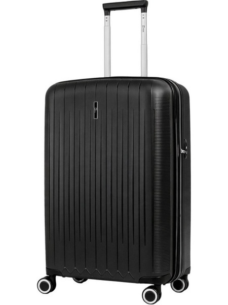 Rain RB80152M Βαλίτσα Μεσαία 65x40x25cm με 4 Ρόδες Μαύρη