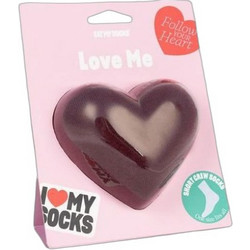 Eat My Socks Heart Βαμβακερές Ανδρικές Κάλτσες Ψηλές με Σχέδια Ροζ