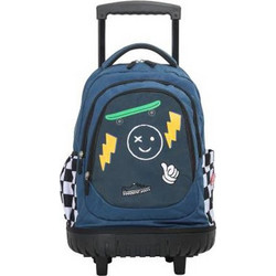 Lyc Sac Skate Mode Σχολική Τσάντα Τρόλεϊ Δημοτικού Μπλε 03447