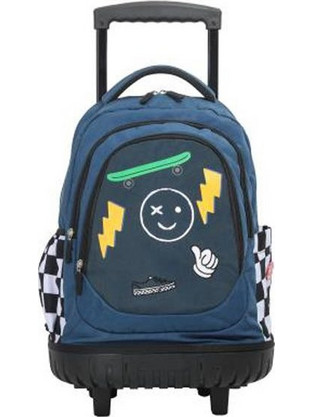 Lyc Sac Skate Mode Σχολική Τσάντα Τρόλεϊ Δημοτικού Μπλε 03447