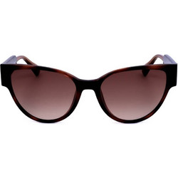 Max & Co MO0053 52F Γυναικεία Γυαλιά Ηλίου Cat Eye Κοκάλινα Μαύρα με Καφέ Φακό