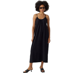 Vero Moda Midi Καλοκαιρινό Καθημερινό Φόρεμα Μαύρο 10286077