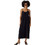 Vero Moda Midi Καλοκαιρινό Καθημερινό Φόρεμα Μαύρο 10286077