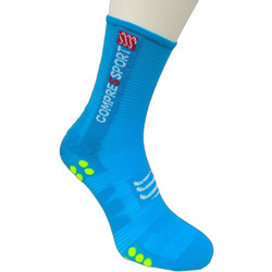 Compressport t Pro Racing Socks V3.0 Bike Ανδρικές Κάλτσες Ψηλές με Σχέδια Μπλε BSHV3-5020
