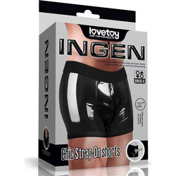 Lovetoy Ingen Chic Shorts Εσώρουχο Strap On Μαύρο