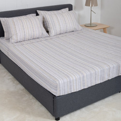 Naf Naf Σετ Σεντόνια King Size Βαμβακερά 270x280 Summit 154 Denali Grey
