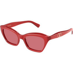 Valentino VG0009S 004 Γυναικεία Γυαλιά Ηλίου Πεταλούδα Κοκάλινα Κόκκινο με Ροζ Φακό