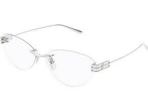 Balenciaga BB0489O 001 Ανδρικά Γυαλιά Πρεσβυωπίας Μεταλλικά Ασημί