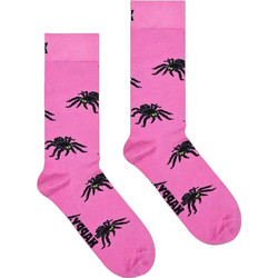 Happy Socks Spider Ανδρικές Κάλτσες Ψηλές με Σχέδια Φούξια P001515
