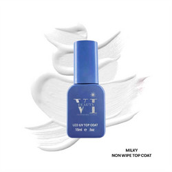 Mixcoco Milky Non Wipe Top Coat Ημιμόνιμο Βερνίκι Νυχιών 15ml
