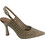 Exe Γόβες Slingback Δερμάτινες με Λεπτό Ψηλό Τακούνι & Στρας Χρυσές W47000285-Z36