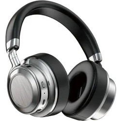 Ezra BW96 Ενσύρματα & Ασύρματα Bluetooth Ακουστικά Over Ear με Noise Cancelling Ασημί Μαύρα