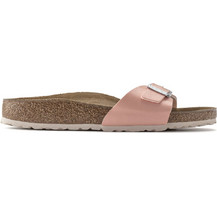 Birkenstock Madrid Δερμάτινα Γυναικεία Σανδάλια Ανατομικά Ροζ Χρυσά 1021510