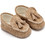 Babywalker Βαπτιστικά Loafers Αγκαλιάς για Αγόρι Δερμάτινα Μπεζ MI1130