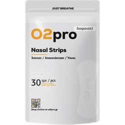 O2pro Ρινικές Ταινίες Διαφανείς 30τμχ
