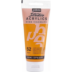 Pebeo Studio Acrylics 52 Dark Cadmium Yellow Hue Ακρυλικό Χρώμα Ζωγραφικής 100ml