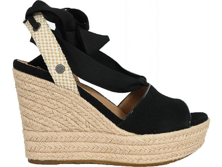 UGG Καλοκαιρινές Γυναικείες Πλατφόρμες Ψηλές Μαύρες 1100974-BLK