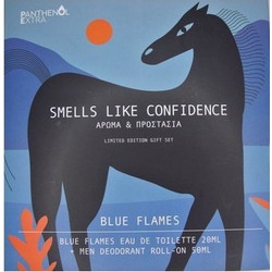 Medisei Panthenol Extra Smells Like Confidence Blue Flames Eau de Toilette 20ml + Deodorant Roll-On 50ml