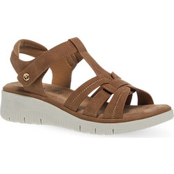 Parex Γυναικεία Σανδάλια Suede Ανατομικά Ταμπά 11633017