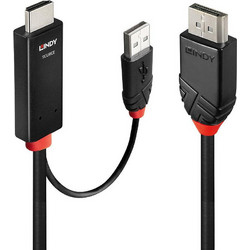 Lindy Καλώδιο DisplayPort 1.2 to HDMI Male 1m Black 41498
