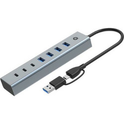 Conceptronic HUBBIES20G USB Hub 3.0 USB-C με 7 Θύρες USB-A / USB-C & Εξωτερική Παροχή Ρεύματος